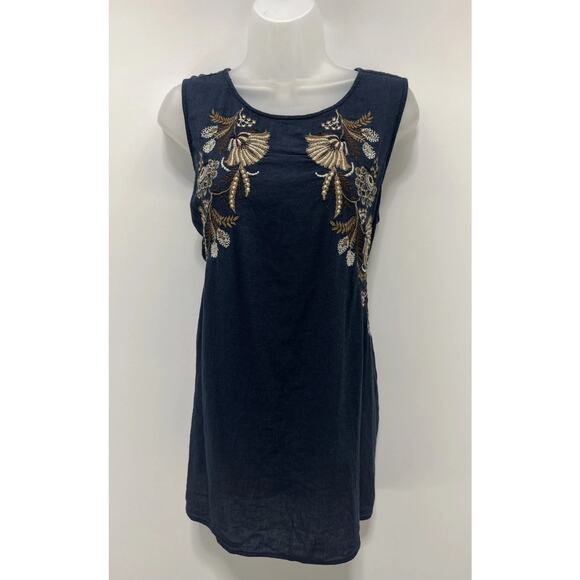 J. JILL Top Size XL Embroidered Sleeveless Boho Floral Gauze Women’s - Picture 1 of 7